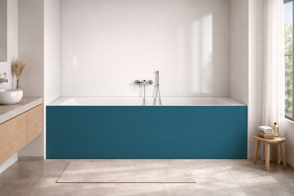 Badewannenverkleidung Einfarbig RAL 5025 Perlenzianblau