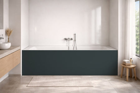 Badrückwand Einfarbig RAL 7026 Granitgrau