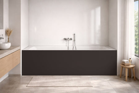 Badewannenverkleidung Einfarbig RAL 8019 Graubraun
