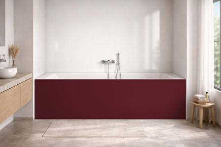 Badewannenverkleidung Einfarbig RAL 3005 Weinrot