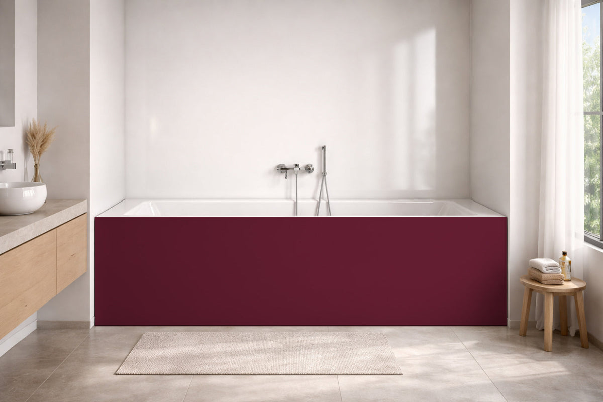 Badewannenverkleidung Einfarbig RAL 4004 Bordeauxviolett