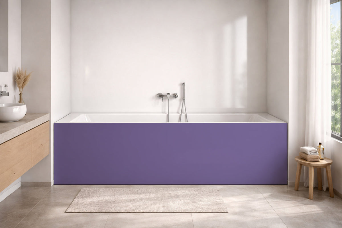 Badewannenverkleidung Einfarbig RAL 4005 Blaulila