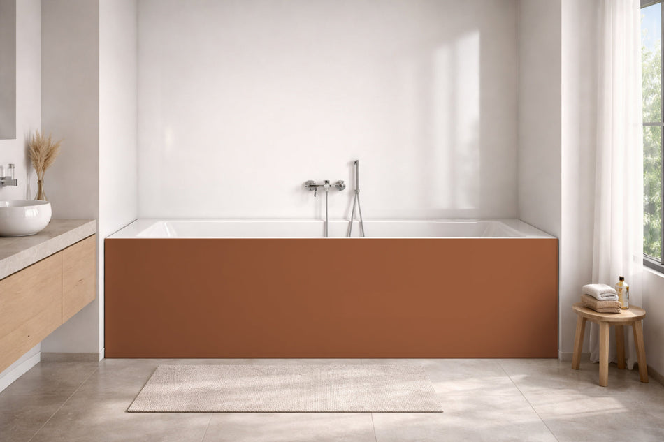 Badewannenverkleidung Einfarbig RAL 2013 Perlorange