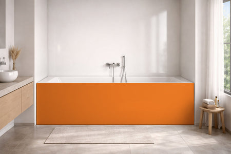 Badewannenverkleidung Einfarbig RAL 2011 Tieforange
