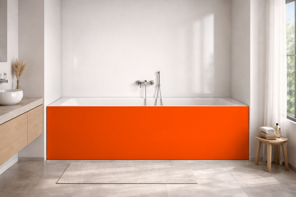 Badewannenverkleidung Einfarbig RAL 2005 Leuchtorange