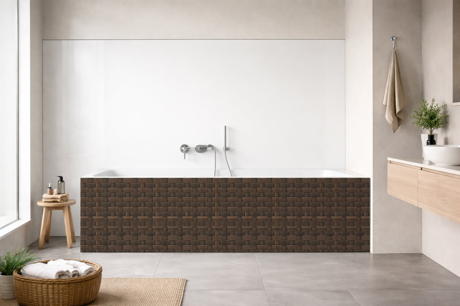 Badewannenverkleidung Holzoptik