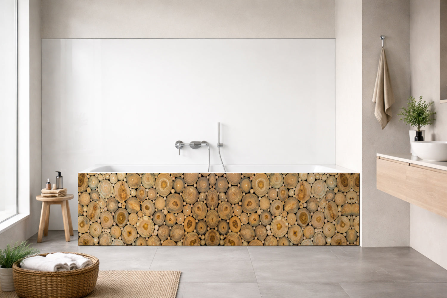 Badewannenverkleidung Holzoptik