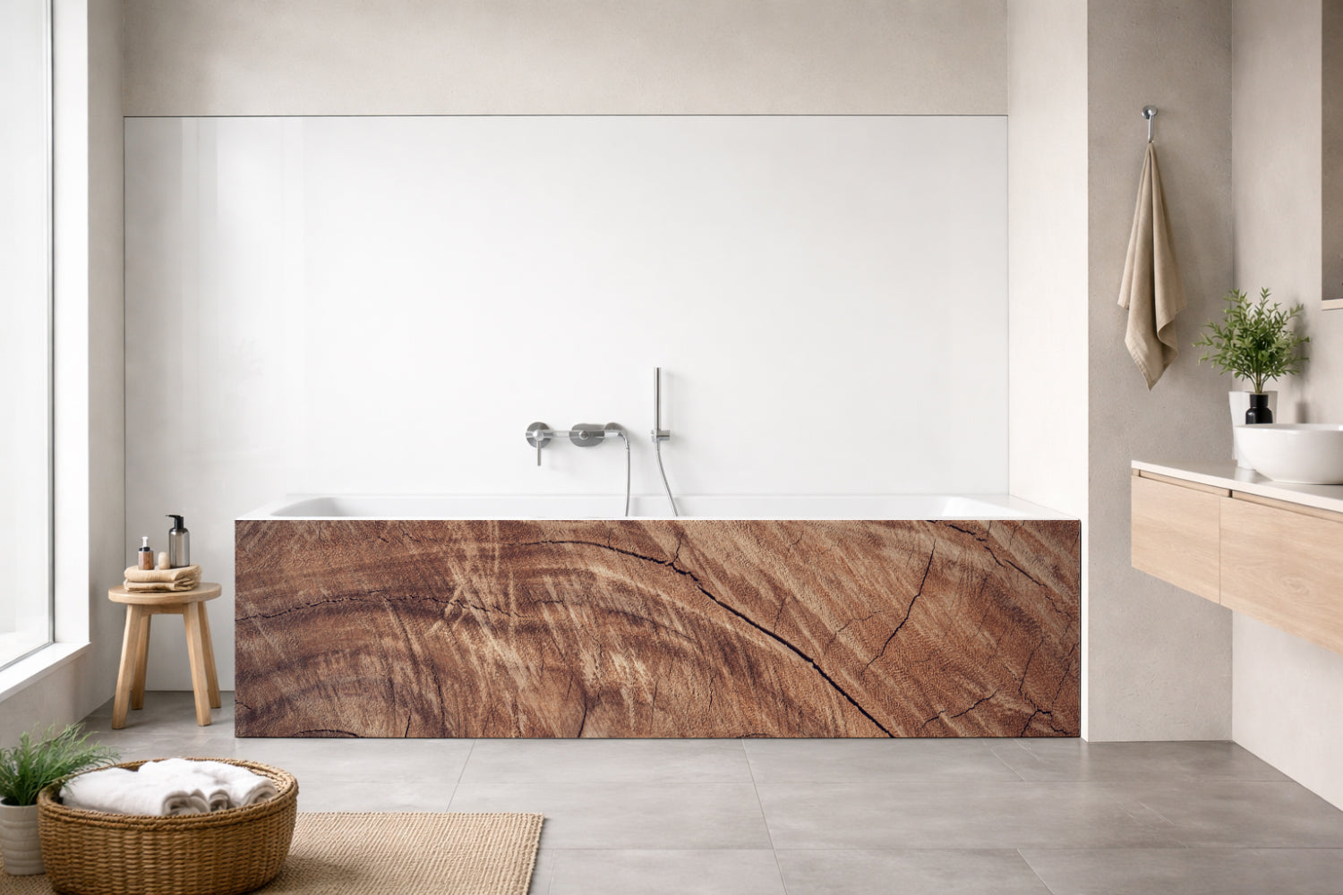 Badewannenverkleidung Holzoptik