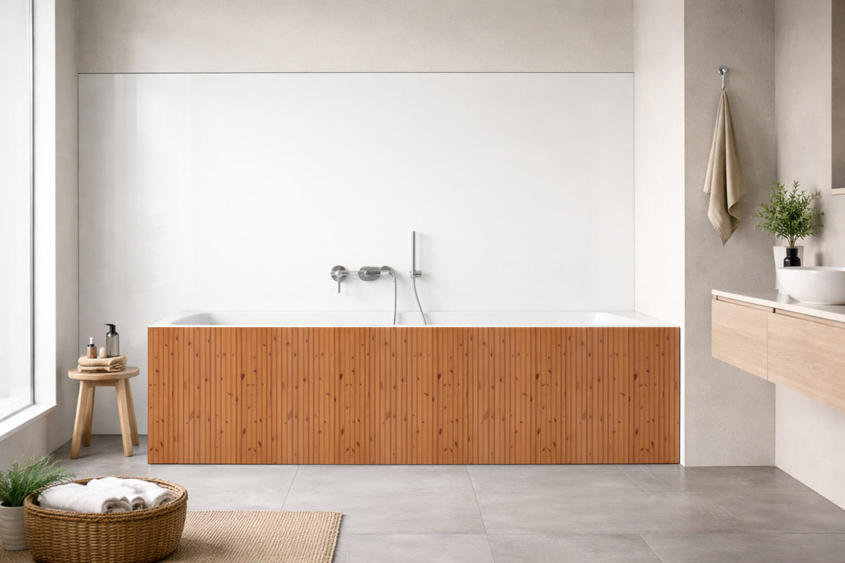 Badewannenverkleidung Holzoptik