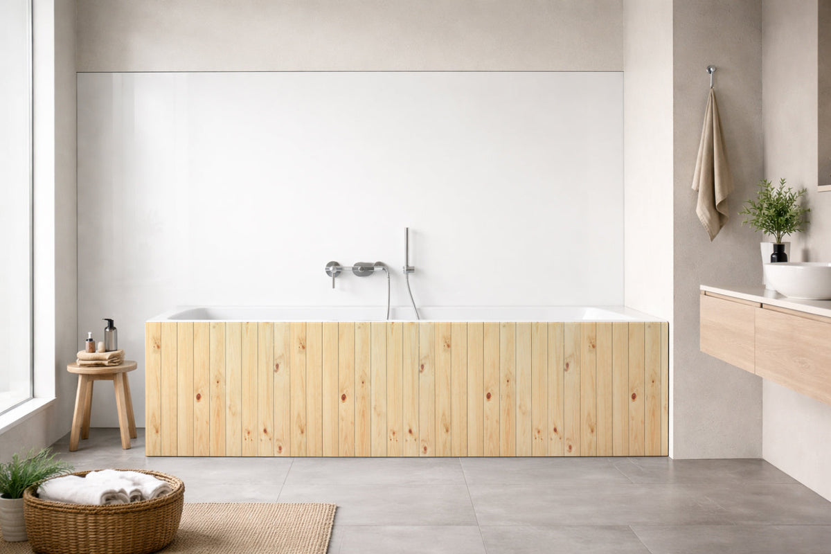 Badewannenverkleidung Holzoptik