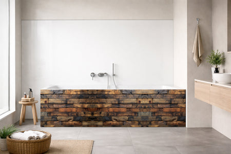 Badewannenverkleidung Holzoptik