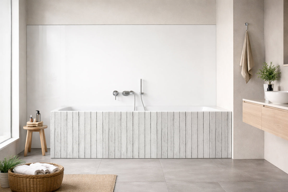 Badewannenverkleidung Holzoptik
