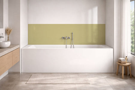 Badewannenverkleidung Einfarbig #CCC58F RAL 1000 (Grünbeige)