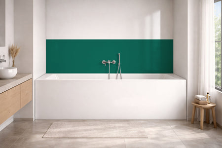 Badewannenverkleidung Einfarbig RAL 6036 Perlopalgrün