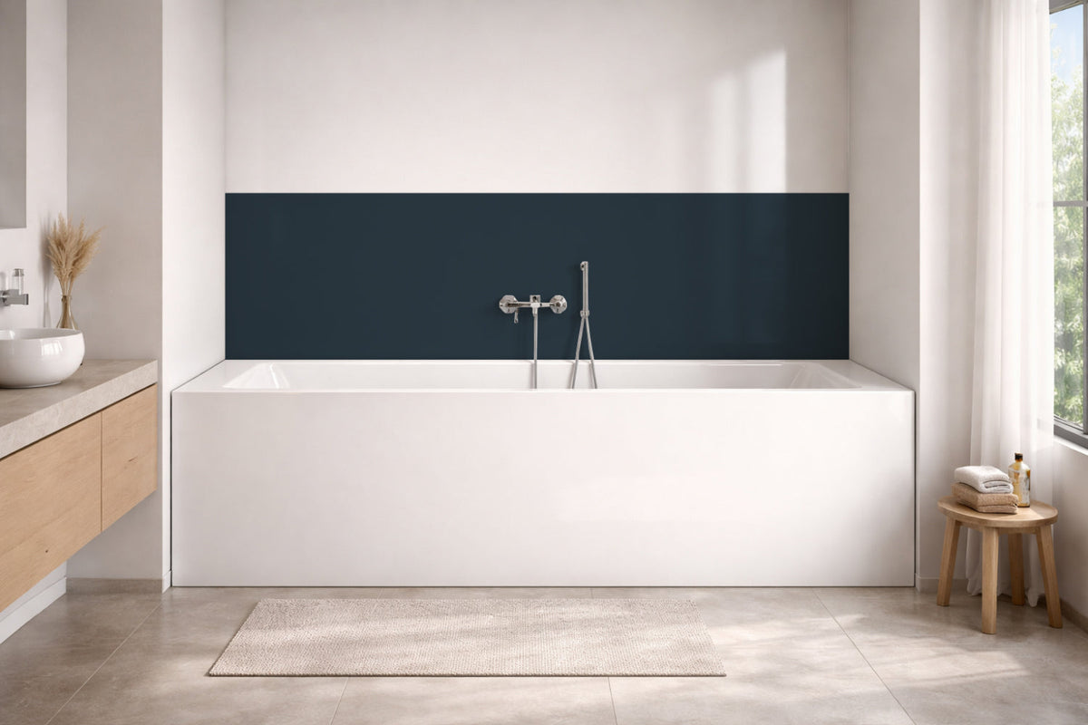 Badrückwand Einfarbig RAL 5008 Graublau