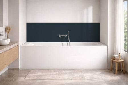 Badrückwand Einfarbig RAL 5008 Graublau