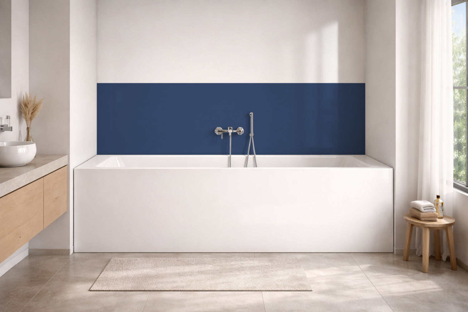 Badewannenverkleidung Einfarbig RAL 5000 Violettblau