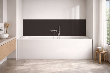 Badewannenverkleidung Einfarbig RAL 8019 Graubraun