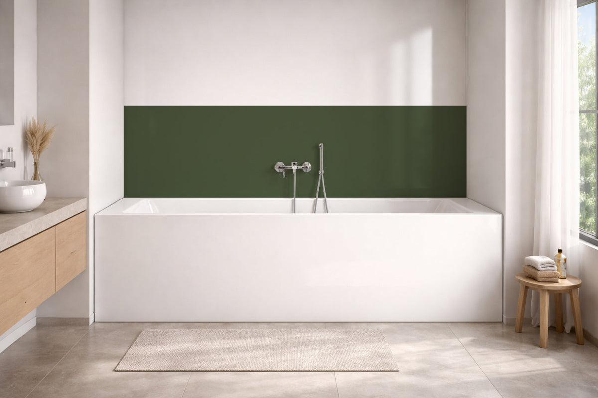 Badewannenverkleidung Einfarbig RAL 6003 Olivgrün