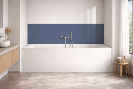 Badewannenverkleidung Einfarbig RAL 5014 Taubenblau