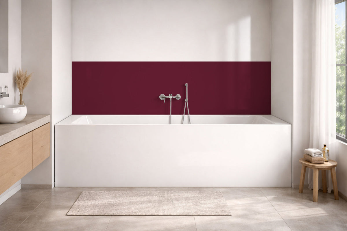 Badewannenverkleidung Einfarbig RAL 4004 Bordeauxviolett