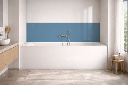 Badewannenverkleidung Einfarbig RAL 5024 Pastellblau