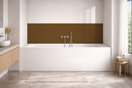 Badewannenverkleidung Einfarbig RAL 8008 Olivbraun