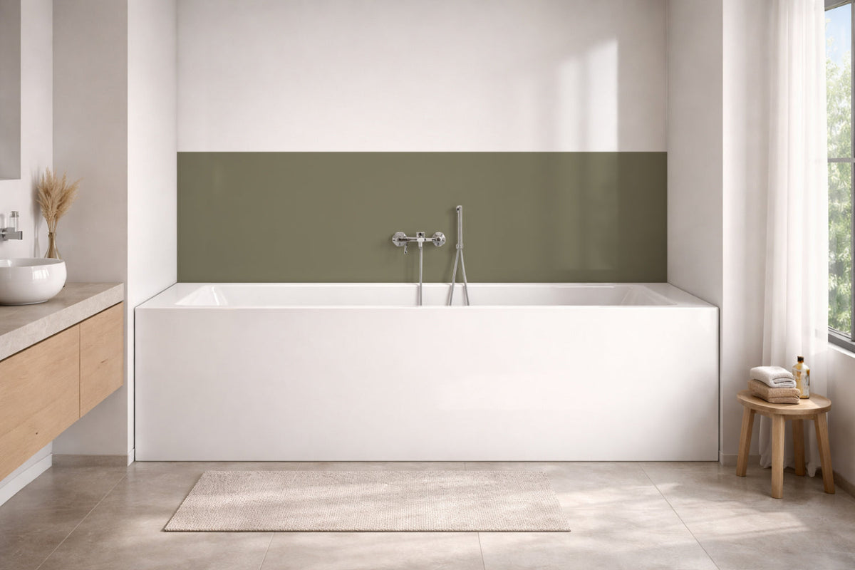 Badewannenverkleidung Einfarbig RAL 7002 Olivgrau