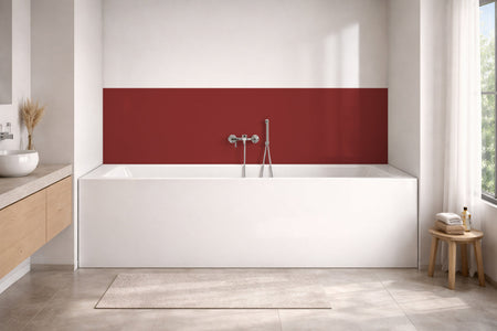 Badewannenverkleidung Einfarbig RAL 3011 Braunrot