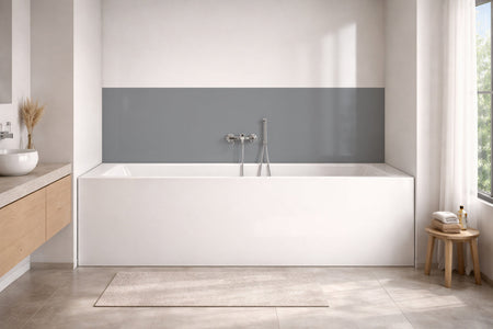 Badewannenverkleidung Einfarbig RAL 7040 Fenstergrau