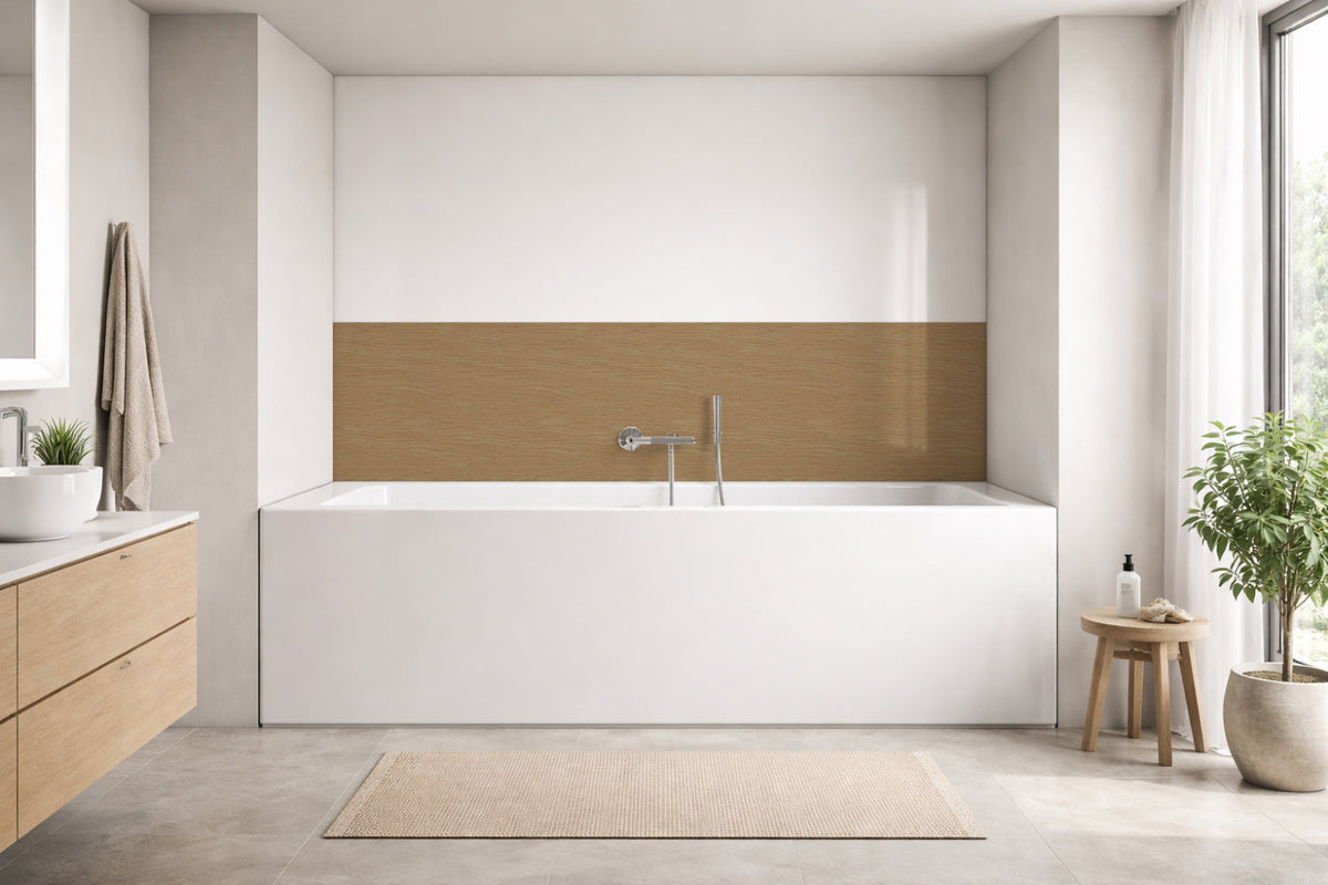 Badewannenverkleidung Holzoptik
