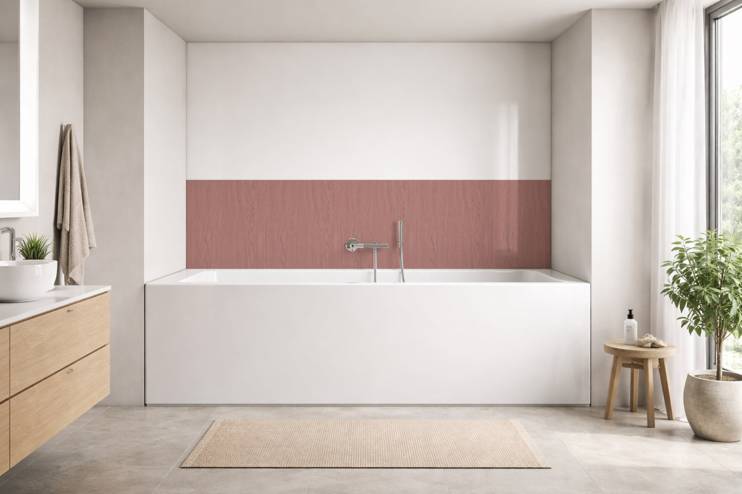 Badewannenverkleidung Holzoptik