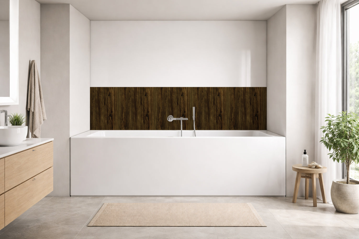 Badewannenverkleidung Holzoptik