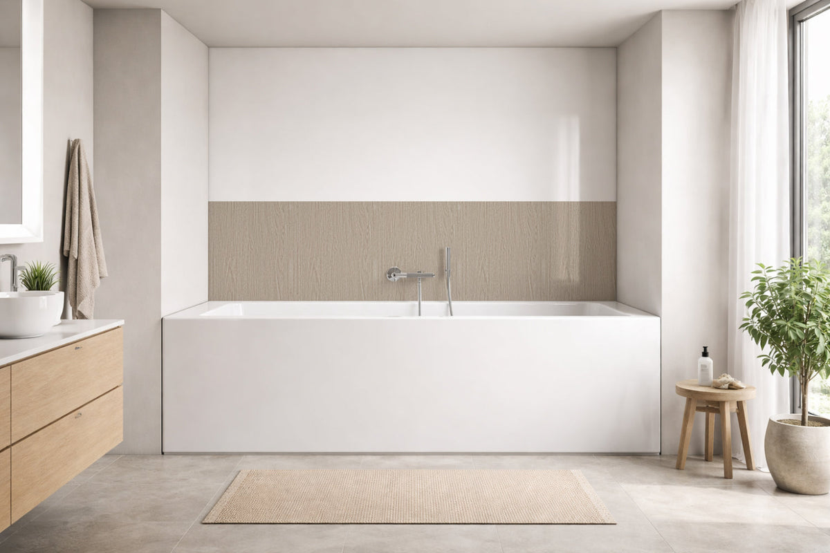 Badewannenverkleidung Holzoptik