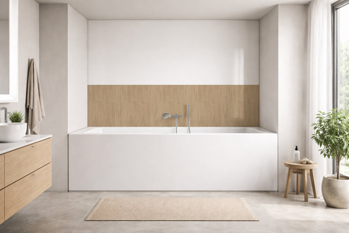 Badewannenverkleidung Holzoptik