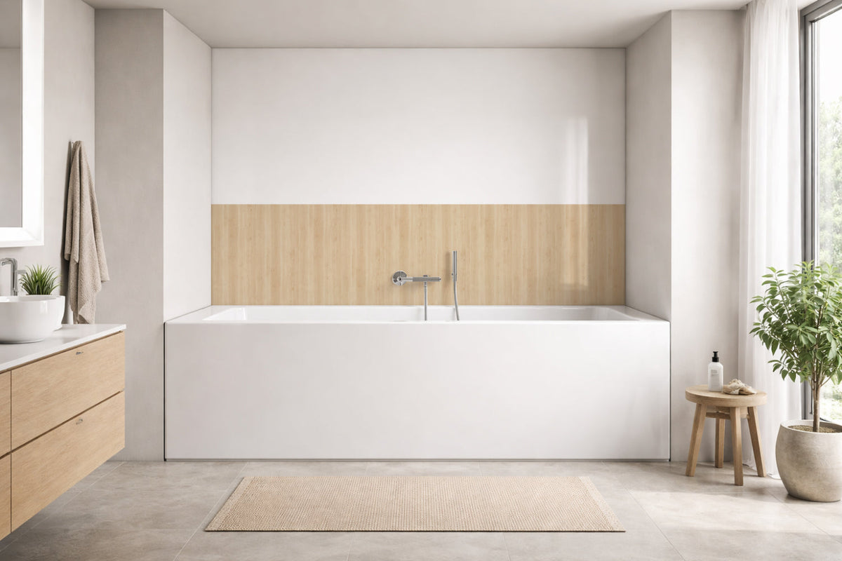 Badewannenverkleidung Holzoptik
