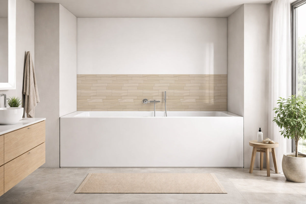Badewannenverkleidung Holzoptik
