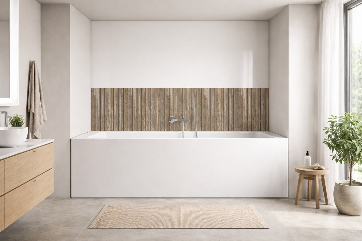 Badewannenverkleidung Holzoptik