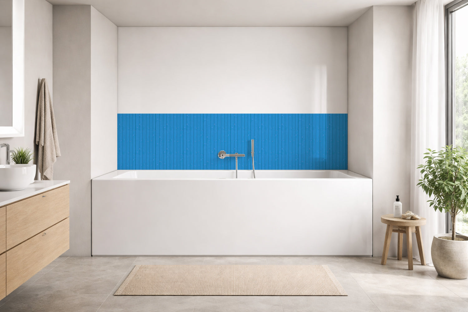 Badewannenverkleidung Holzoptik