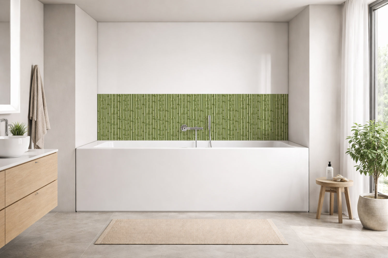 Badewannenverkleidung Holzoptik