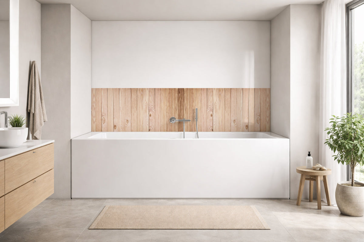 Badewannenverkleidung Holzoptik