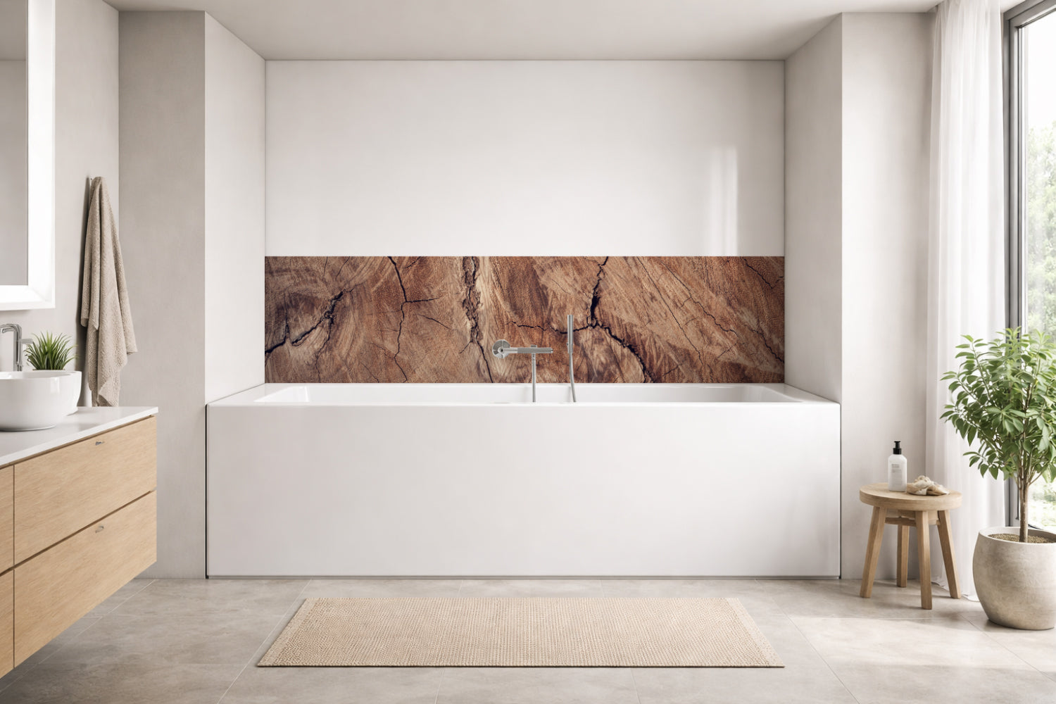 Badewannenverkleidung Holzoptik