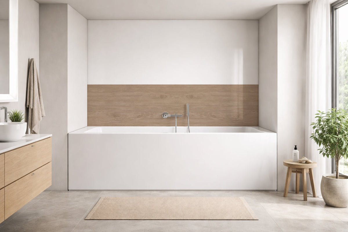 Badewannenverkleidung Holzoptik