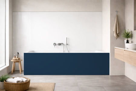 Badewannenverkleidung Einfarbig RAL 5009 Azurblau