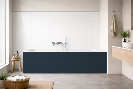 Badewannenverkleidung Einfarbig RAL 5008 Graublau
