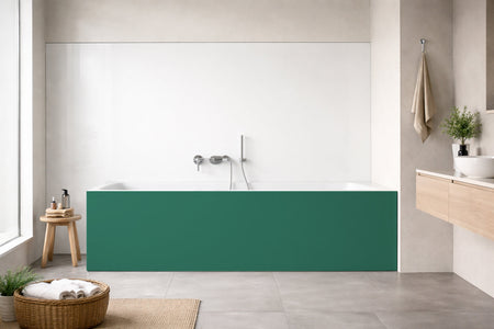 Badewannenverkleidung Einfarbig RAL 6000 – Platinagrün
