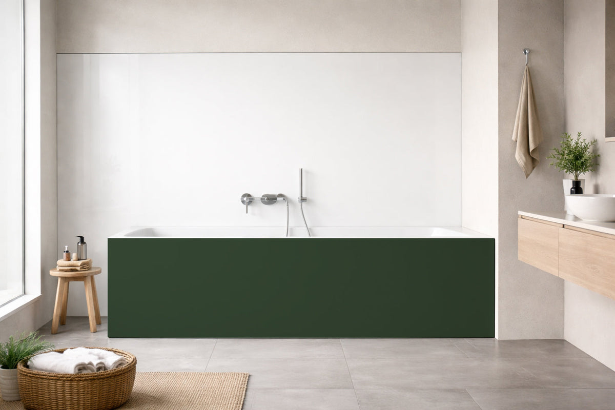 Badewannenverkleidung Einfarbig RAL 6020 Chromoxidgrün
