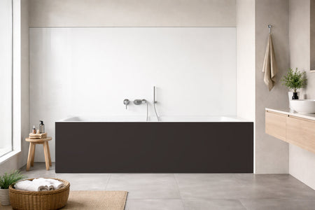Badewannenverkleidung Einfarbig RAL 8019 Graubraun