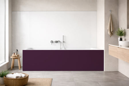Badewannenverkleidung Einfarbig RAL 4007 Purpurviolett