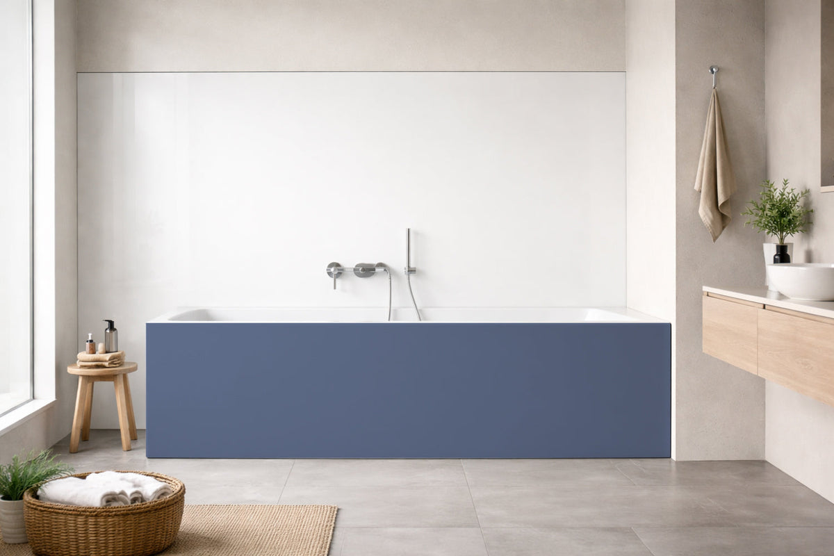 Badewannenverkleidung Einfarbig RAL 5014 Taubenblau